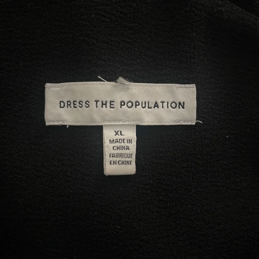 Dress the Population Tiffany One-Shoulder Midi Dress Black Size XL - Picture 11 of 14
